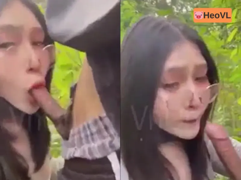 đi dã ngoại tiện xoạc bồ ở trong rừng